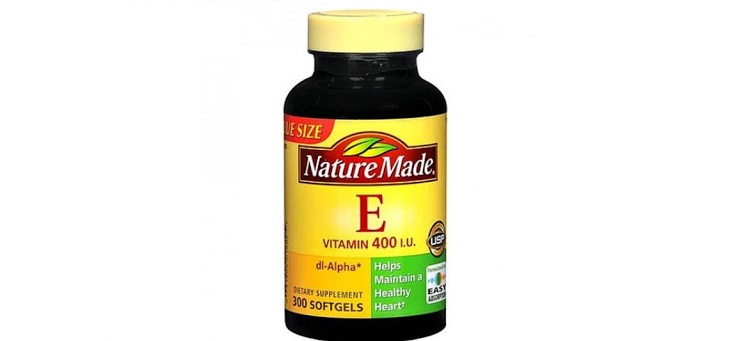 viên uống đẹp da vitamin E Nature Made 400IU hộp 300 viên của Mỹ
